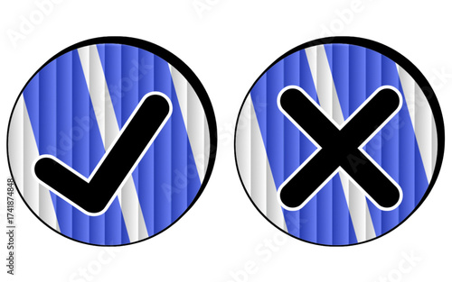 Checkmark And Cross Mark Transparent Background Illustration, Tick mark, Yes And No, Checkbox