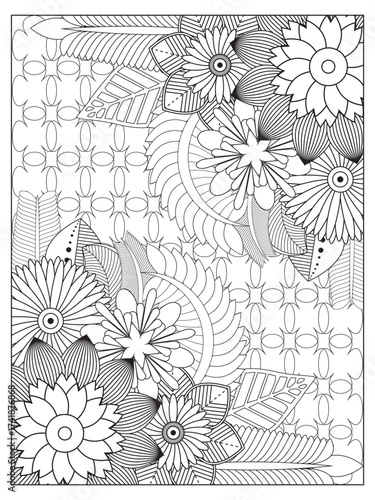 Flowers Coloring Pages For Adules