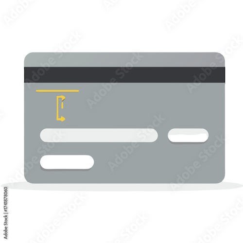 Credit card payment finance money banking debit card transaction business shopping online purchase financial card vector sticker icon