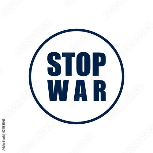 Stop war vector illustration icon