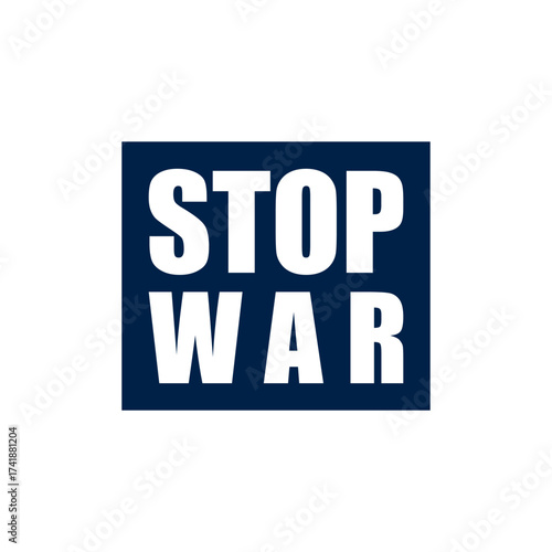 Stop war vector illustration icon
