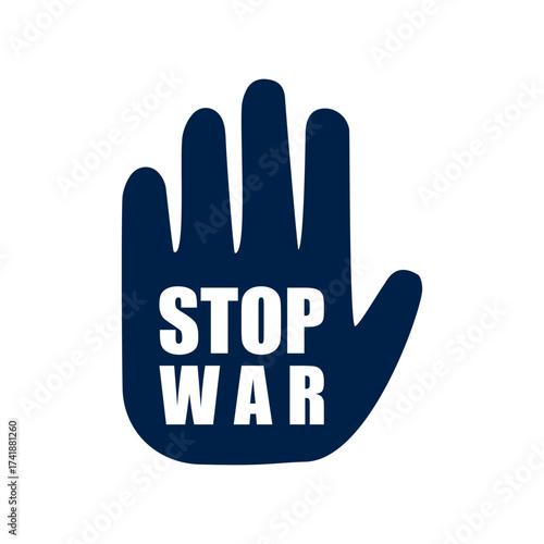 Stop war vector illustration icon