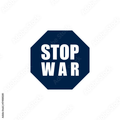 Stop war vector illustration icon