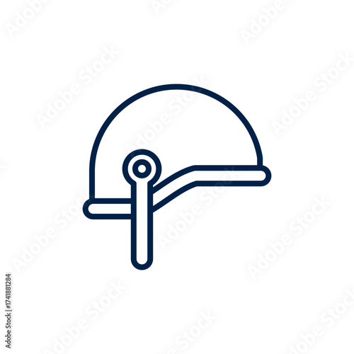 Police Helmet vector illustration icon