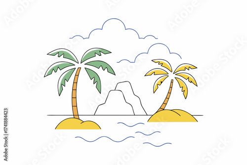 tropical beach background