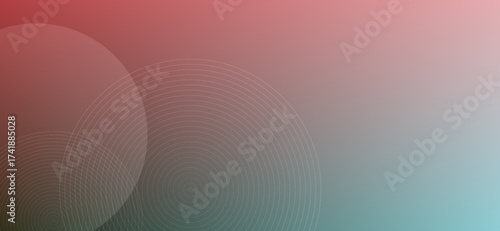 Abstract background with smooth gradients of coral and aquamarine hues subtly patterned with concentric circles, creating a modern and visually appealing backdrop