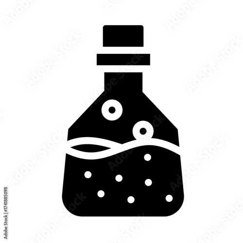 bottle of potion glyph icon