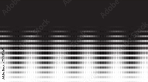 A stylish halftone gradient background featuring a transition from solid black at the top to pure white at the bottom, using a pattern of gradually diminishing black dots for a modern feel