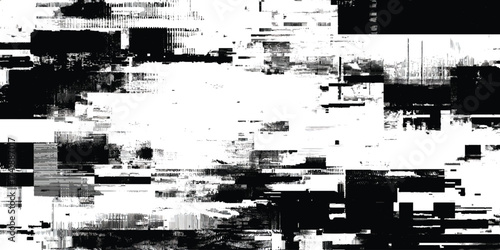 Abstract futuristic grunge glitch background with digital distortion noise, with error visual effect art pattern.