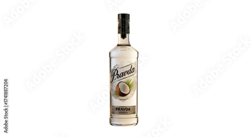 Wallpaper Mural Coconut Flavored Vodka Bottle, Product Shot, Studio Lighting Torontodigital.ca