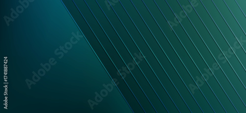 A modern abstract background features dark teal and turquoise gradient hues forming angled geometric lines and surfaces, creating a sleek, contemporary design with subtle depth