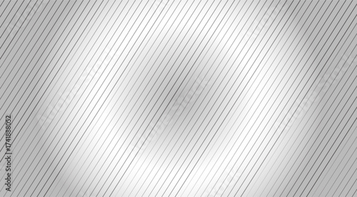 Elegant silver backdrop featuring parallel diagonal lines casting subtle shadows, creating a sleek, modern, and minimalist surface with a gently blurred effect and soft light