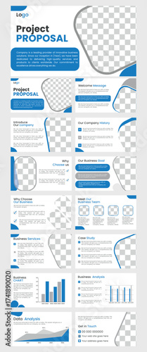 Business presentation power point slides design template