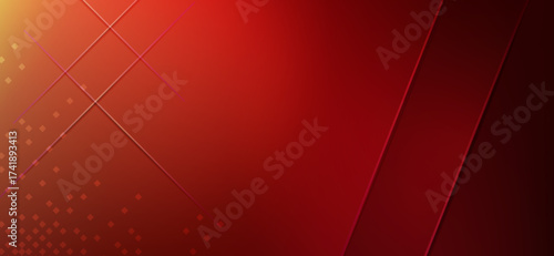 Warm red hues merge in a striking abstract design featuring angular lines and subtle pixelated textures, creating a visually engaging background suitable for modern and creative applications