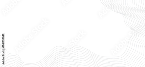 Subtle grayscale flowing lines form a soft, rippled topography, creating a calming and elegant abstract background with a clean and airy aesthetic suitable for creative projects