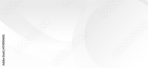 Subtle gradient circles and curved lines overlap in a smooth, light gray background, offering a clean, modern design ideal for a minimalistic style and versatile applications