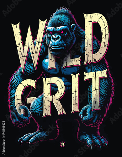 WILD GRIT for t-shirt design