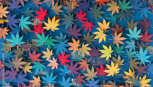 Paper Craft Texture of Maple Leaves_1