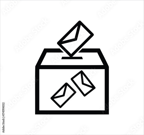 Election and Voting set of web icons in line style. Political campaign, president election, candidate rating, government, debate, ballot, democracy, and voting symbols. Outline vector illustration.