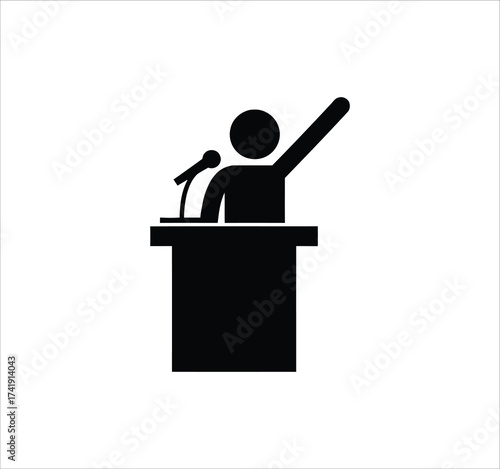 Election and Voting set of web icons in line style. Political campaign, president election, candidate rating, government, debate, ballot, democracy, and voting symbols. Outline vector illustration.
