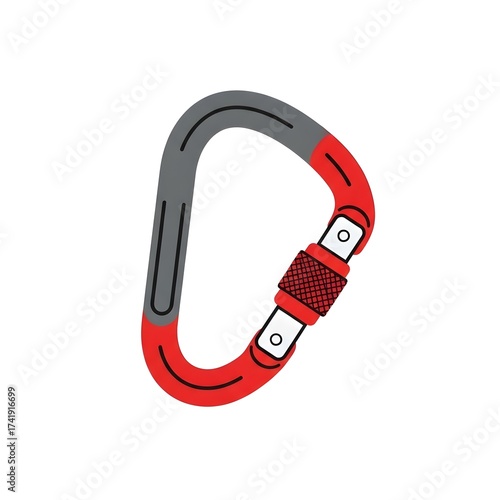 Circular Red Gym Weight Plate Icon Symbolizing Strength Training and Fitness Goals