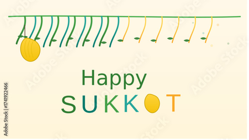Happy Sukkot Poster design
