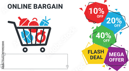 Online shopping deals and discounts super sale mega offer bargain