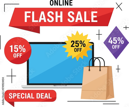 Online flash sale special deal discount offer shopping promotion