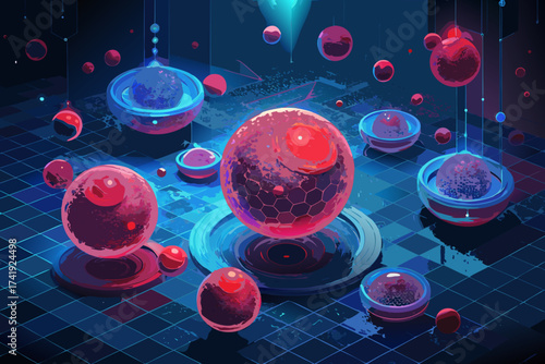 3d rendered illustration of a virus