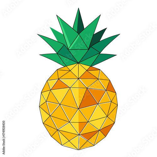 Abstract Pineapple Vector