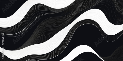The detailed texture of a black leather shoe provides a rich, dark background for a modern business concept design