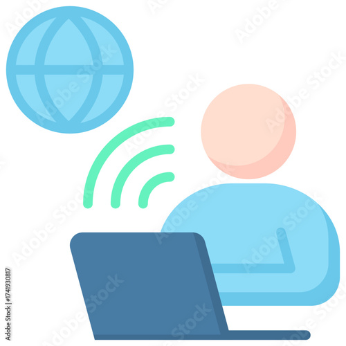 Remote Work Icon