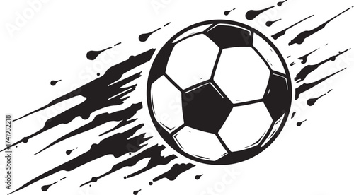 Dynamic soccer ball action splash