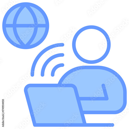 Remote Work Icon