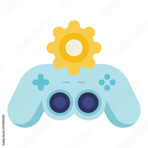 game software development flat icon