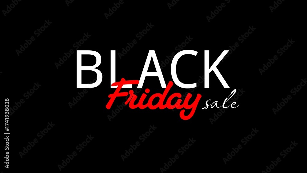 Obraz premium Black Friday Sale Modern Promotional Banner, card, poster