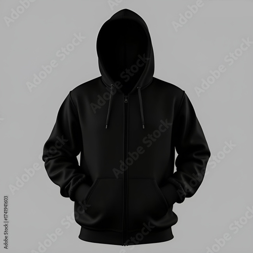 Black Hoodie Mockup