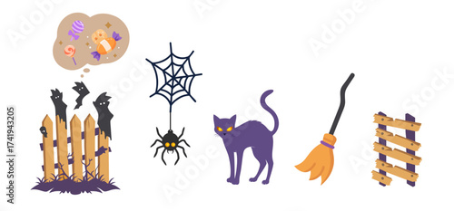 Halloween Decoration Set / ハロウィンのデコレーション小物セット