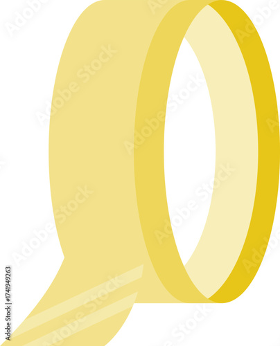 Illustration of a Roll of Masking Tape

