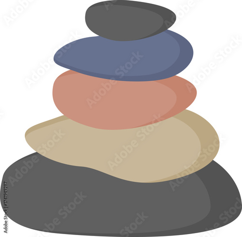 Stack of Stones Illustration