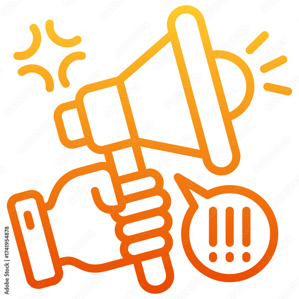 Fototapeta premium Megaphone Icon