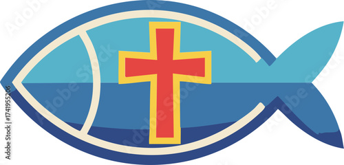 Ichthys Fish with Cross