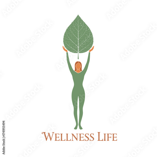  woman wellness health nature design concept care life