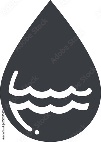 Water Drop with Cross
