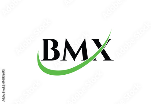 BMX Letter Modern  Monogram Logo | Minimal Initials Icon Design.