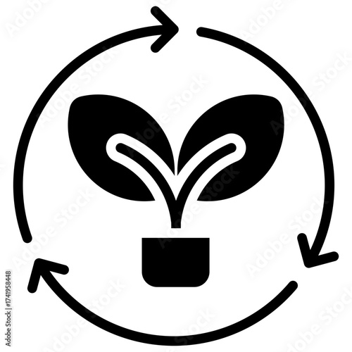 Plant Recycle Icon