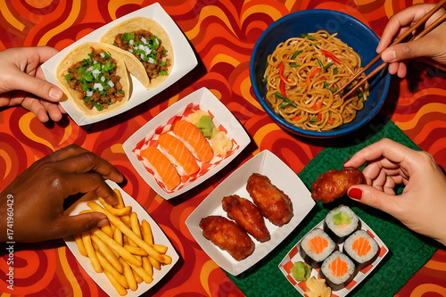 mexican food collage