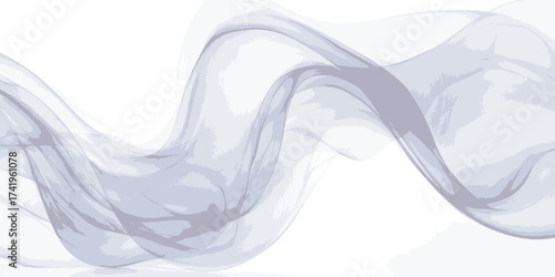 Ethereal Swirling Lavender and Gray Smoke Wisps.
