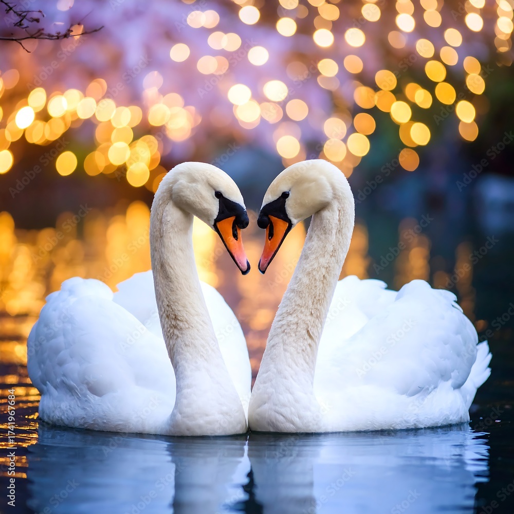 Fototapeta premium Swan Love
