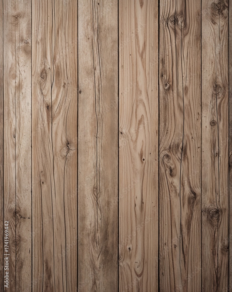Fototapeta premium Wooden plank texture top view in natural brown tones 